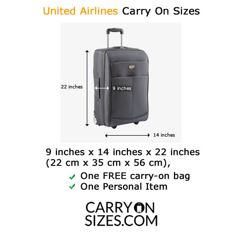 United carry on bag charge