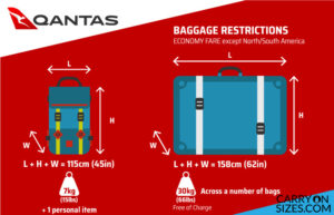 qantas staff travel baggage allowance